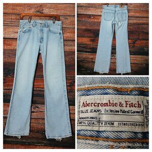 Abercrombie & Fitch Jeans 6 Vintage 90s Old School BootCut Distressed Made in US